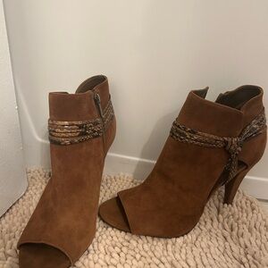 Vince Camuto Brown Suede Ankle Boots